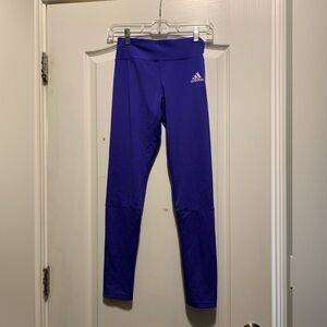 Adidas Women's Purple High-Waist Performance Leggings